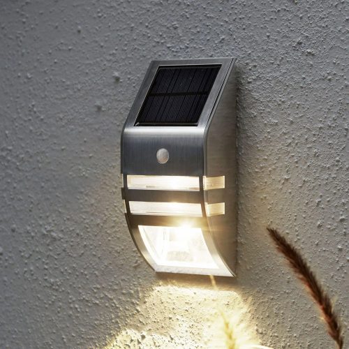 Grundig napelemes fali lámpa mozgásérzékelővel
