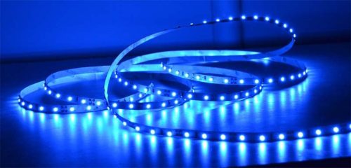 Grundig elemes LED szalag 2m, Kék