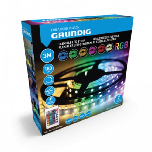 Grundig RGB Led szalag szett 3m 180 Led