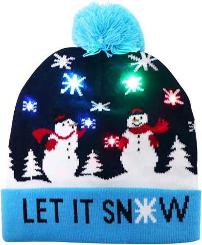Christmas Gifts LED-es Karácsonyi sapka - Let it snow
