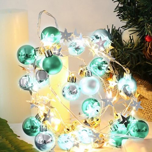  Grundig Karácsonyi gyöngy fényfüzér - Zöld