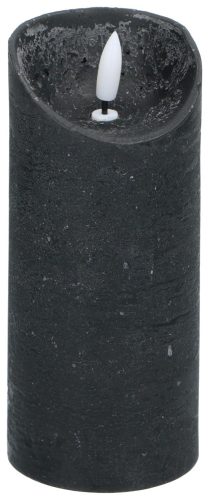 Articasa LED Gyertya fekete Ø7x16 cm