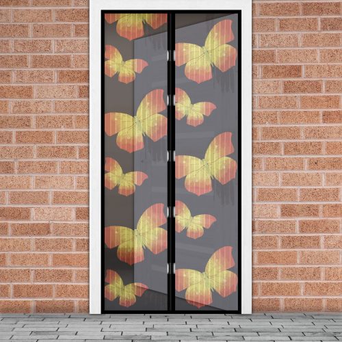 Szúnyogháló függöny ajtóra mágneses 100x210 cm - Pillangós