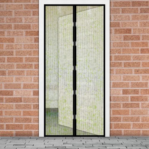 Szúnyogháló függöny ajtóra mágneses 100x210 cm - Virág mintás