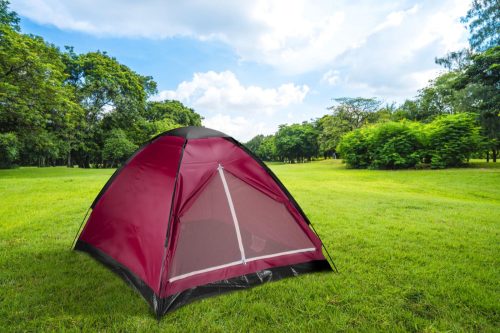 Camp Active Sátor 3 személyes bordó színben